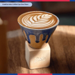 Bincoo Retrostiilis Keraamiline Kohvitass - Unikaalne Jaapani M&auml;rgikujundus, Ideaalne Latte Arti ja Kodukaunistuseks., Kūrybinis retro kavos puodelis-Neptūnas