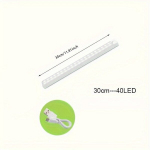 1tk Nutikas LED &Uuml;li&otilde;huke Ribavalgus, USB Laetav Traadita L&uuml;liti, 11,8 colio / 30 cm