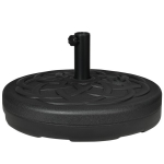 Outsunny p&auml;ikesevarju statiiv kuni 35 kg t&auml;idetav p&auml;ikesevarju statiiv, &uuml;mmargune p&auml;ikesevarju hoidja, p&auml;ikesevarju kaal, statiiv p&auml;ikesevarju &Oslash;38/48 mm, r&otilde;dule, terrassile, aeda, must, Juoda