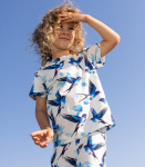 Lenne laste T-s&auml;rk 25614*072, valge/sinine