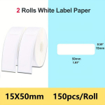 2rulli Phomemo kleepetiketid D30 termoprinterile, 15mmX30mm , 2Rintiniai 15*50*150 balti