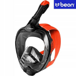 Beon Pro G4 t&auml;iskattega sukeldumismask t&auml;iskasvanutele, L/XL, must/oranž