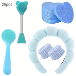 N&auml;opuhastus 5-&uuml;hes komplekt: looduslik k&auml;sn ja peapael.