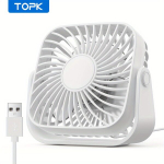 Lauaventilaator USB, Baltas