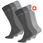 "COMFORT" meeste puuvillased sokid ilma kummita VCA Textil&reg;, hall, 6 paari