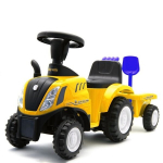 Traktor haagisega New Holland yellow