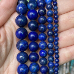 Helmeste Lapis Lazuli, 10 mm / 0,39 colio (apie 36 vnt.)