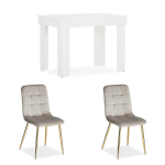 S&ouml;&ouml;gilaua komplekt, modernne, 90x60 cm, valge