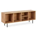 TV-alus, Tammepuidust TV-kapp, 140x52x35.5 cm, Looduslik