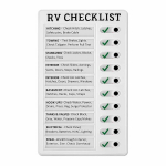 Muud m&ouml;&ouml;blitarvikud, haagiselamute kontrollnimekiri, iga p&auml;ev kaasaskantav korduvkasutatav kontrollnimekiri koos liuguriga esemete kontrollimiseks ja heade harjumuste kujundamiseks