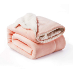 Tekid, roosa kohev sherpa tekk - XL Sofa Throw, soe ja pehme, 150 x 200 cm,