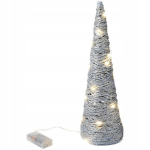H&otilde;bedane j&otilde;ulupuu koonus LED glitter valgus 38cm