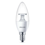 PHILIPS LED Klassikaline 40W Leek E14 Soe Valge H&auml;gune Mitte dimmable