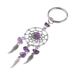 Boho &scaron;ikk unen&auml;op&uuml;&uuml;dja v&otilde;tmehoidja loodusliku kiviga., Violetinė