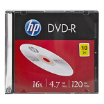 HP DVD-R kettad 4.7GB 10 tk