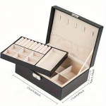 Moodne suur nahast ehtekarp naistele. Rivex, valge