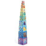 Klotsidest p&uuml;ramiid Vikerkaar Djeco, DJ08510, 10 tk