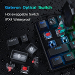 Klaviatuurid, Gateroni optiline 60% RGB mehaaniline m&auml;nguklaviatuur