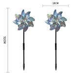 Aiakaunistused, 10 komplekti peegeldavad tuuleveskid, t&otilde;hus linnut&otilde;rje terrassidele ja aedadele, h&otilde;bedane t&auml;pp