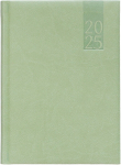 P&auml;ev A5, k&otilde;vak&ouml;ide, kunstnahast kaaned (HELEROHELINE), Day A5, Teacher's book, fake leather covers (light green)