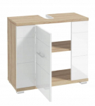 Domodomo Kraanikapp sifoni jaoks 70x62.5x31.5cm Sonoma Tamm valge Rita