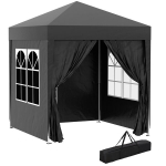 Kokkupandav telk Outsunny, 2x2 m, must