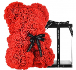 Roos kaisukaru s&otilde;brap&auml;evaks, emadep&auml;evaks, roosi kroonlehed, 25 cm koos kingituse pakkimisega