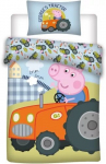 Peppa Pig George's Tractor laste voodipesukomplekt 100&times;135cm, 40&times;60 cm