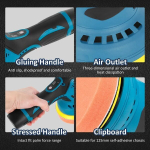 Traadita auto poleerimismasin 380W 8 Drive Wireless Sander
