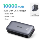 Akupank Ugreen PD kaasaskantav laadija kiire laadimiseks - Black UK laadija, 10000Mah
