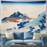 Fuji m&auml;gi ja suur Kanagava laine seinavaip - Jaapani seina kaunistamine - 14, 180x230cm
