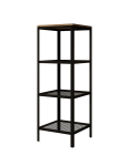 Riiul Furniture Reli, pruun/must