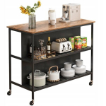 K&ouml;&ouml;gisaare baarilaua suur kapi ratastel riiulite k&auml;ru