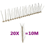 vidaXL 5-realine plastist linnupiikide komplekt, 20 tk, 10 m