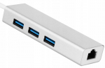 USB C LAN RJ45 ADAPTER + 3xUSB HUB GIGABIT MacBook