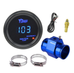Draakon 52mm sinine LED -kerge autos&otilde;idu modifikatsioon Digitaalne vee temperatuurim&otilde;&otilde;tur Celsiuse temperatuuri temperatuur anduriga