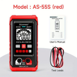 Professionaalne Digitaalne Multimeeter True RMS, 55S (raudona)