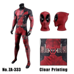 Deadpool Cosplay kost&uuml;&uuml;m - superkangelase bodysuit koos maski ja aksessuaaridega lastele ja t&auml;iskasvanutele - 5vnt -333, 100 (sobiv 90-105cm)