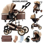 BAZARLAND30.Kantavad beebivanker 3-&uuml;hes, alumiiniumraam vasts&uuml;ndinule.khaki