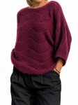 Naiste kampsun, Made in Italy, Burgundia v&auml;rv, L/XL