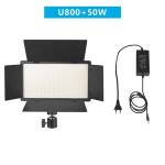 Nagnahz U800 LED-fotostuudio valgusfilmi valgustus, YouTube ja Game Broads-U800-LB 2 aku