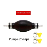 K&auml;sitsi K&uuml;tuse &Uuml;lekandepump, Kummi K&auml;si Primer Pump., 6mm+2 Snap