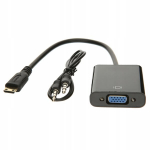 ADAPTER mini HDMI - VGA KONVERTER DSUB + HELI