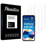Kaitseklaas Samsung Galaxy A35 5G [Pakend 4] Ekranikaitse Phonillico&reg;