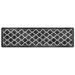 elutoa vaip，vaip, pestav, must ja valge, 80 x 300 cm, libisemiskindel CFE46534