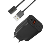 Laadija 12W + Kaabel &uuml;hilduv Xiaomi Smart Band 7 Pro/Smart Band Pro - Redmi Watch 3/2 Lite/2 Phonillico&reg;
