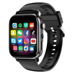 Nutikell Uus I1S nutikas Clock 4G SIM -kaart 1,9 -tolline HD -ekraan - must, 2G 16G