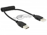 Delock - Kaabel USB AM-AM Spirala 20-60cm