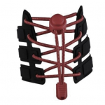 Elastsed &uuml;mmargused kinnituste ja otstega kingapaelad 3 mm 100 cm, v&auml;rv burgundia