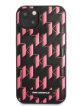 Karl Lagerfeld KLHCP13SMNMP1P iPhone 13 mini 5,4 deklas roosa / roosa Monogrammi plaat